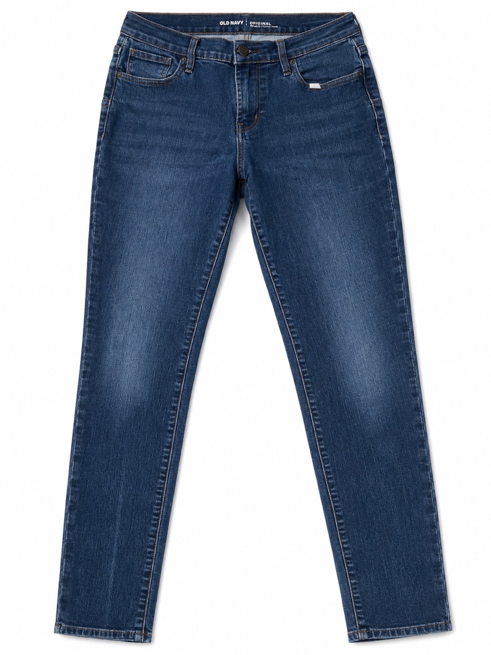 Old Navy Women's Straight-mid rise Leg Jeans - Dark Blue size 4